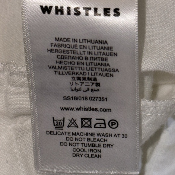 Whistles White Linen Cropped Jumpsuit - Picture 9 of 11